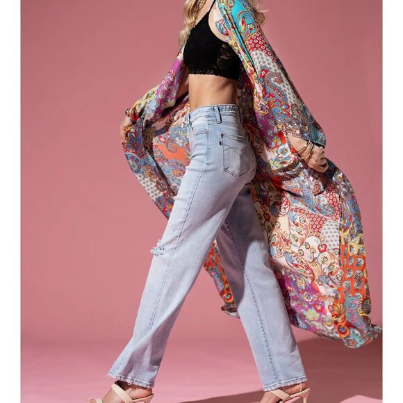 NWT Boho Colorful Kimono